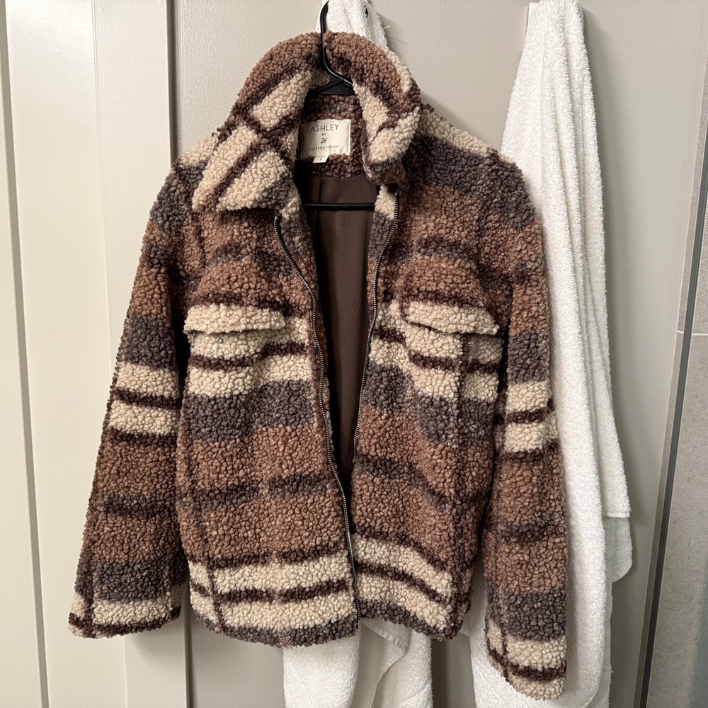 Plaid Sherpa Jacket